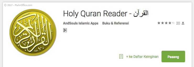 Aplikasi al-qur'an Android