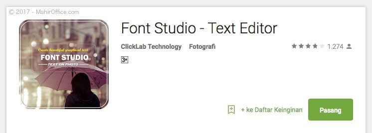 Font Studio - Text Editor