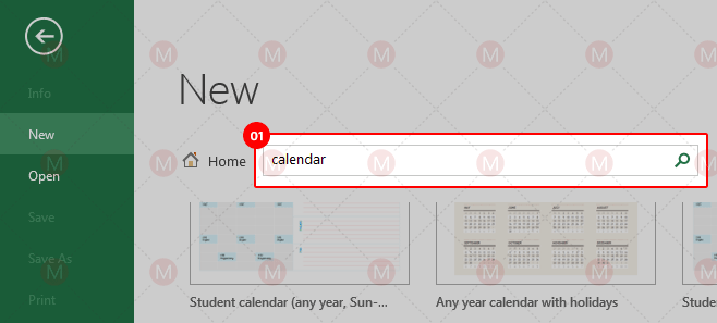 Cara membuat kalender pada Excel