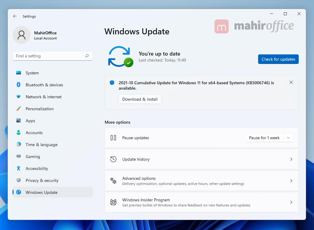 Cara update Sistem & Driver Windows 11